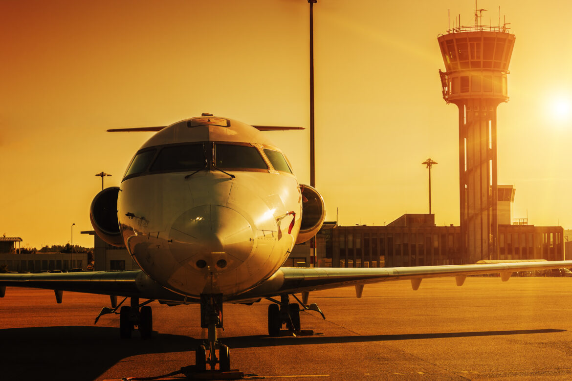 sunset plane